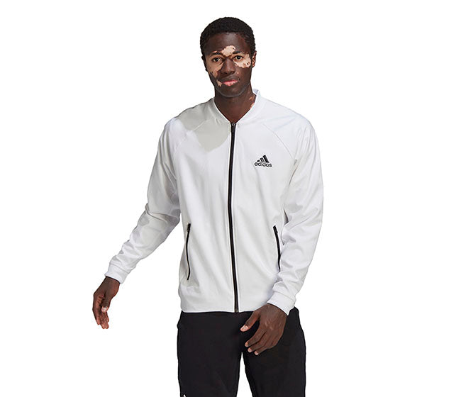 Adidas Tennis Stretch Woven Jacket (M) (White)