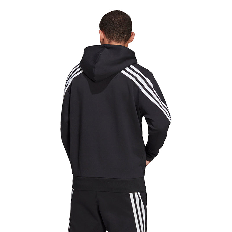Adidas Future Icons 3 Stripes Full Zip Hoodie (M) (Black)