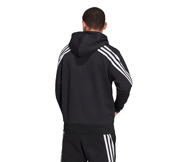 Adidas Future Icons 3 Stripes Full Zip Hoodie (M) (Black)