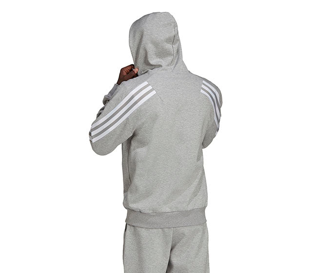 Adidas Future Icons 3 Stripes Full Zip Hoodie (M) (Grey)