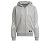 Adidas Future Icons 3 Stripes Full Zip Hoodie (M) (Grey)