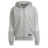 Adidas Future Icons 3 Stripes Full Zip Hoodie (M) (Grey)
