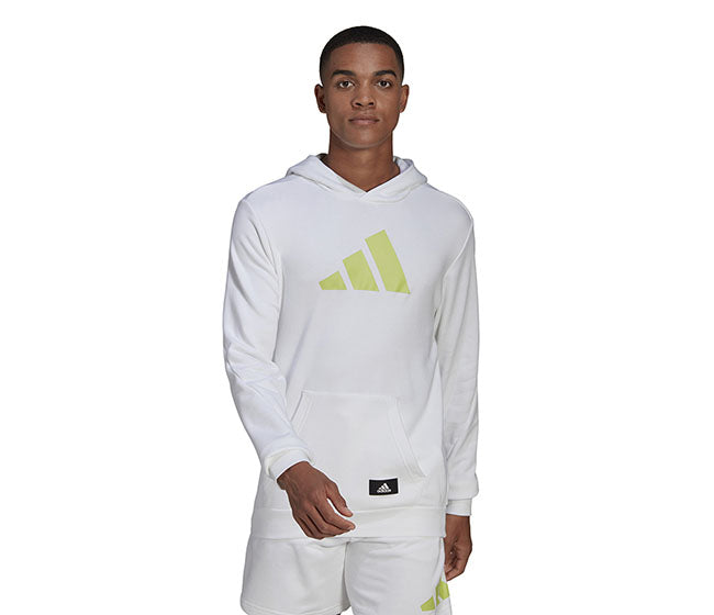 Adidas Future Icons 3 Bar Hoodie (M) (White)