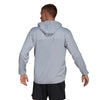 Adidas All Over Print Hooded Jacket (M) (Grey)