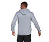 Adidas All Over Print Hooded Jacket (M) (Grey)