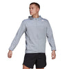 Adidas All Over Print Hooded Jacket (M) (Grey)