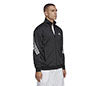 Adidas 3 Stripe Knit Jacket (M) (Black)