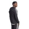 Adidas Essentials 3 Stripes Full Zip Hoodie (M) (Black)