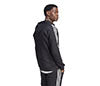 Adidas Essentials 3 Stripes Full Zip Hoodie (M) (Black)