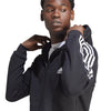 Adidas Essentials 3 Stripes Full Zip Hoodie (M) (Black)