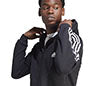 Adidas Essentials 3 Stripes Full Zip Hoodie (M) (Black)