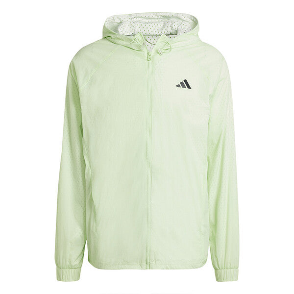 Adidas Semi Transparent Full Zip Jacket (M) (Green Spark)
