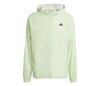 Adidas Semi Transparent Full Zip Jacket (M) (Green Spark)