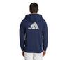 Adidas Club Graphic Full Zip Hoodie (M) (Navy)