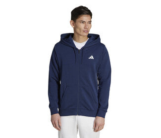 Adidas Club Graphic Full Zip Hoodie (M) (Navy)