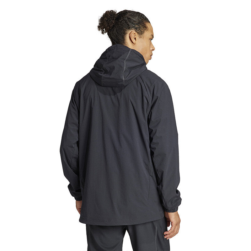 Adidas Semi Transparent Full Zip Jacket (M) (Black)