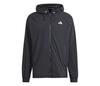 Adidas Semi Transparent Full Zip Jacket (M) (Black)