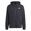 Adidas Semi Transparent Full Zip Jacket (M) (Black)
