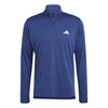 Adidas Train Essentials 1/4 Zip Long Sleeve Tee (M) (Dark Blue)