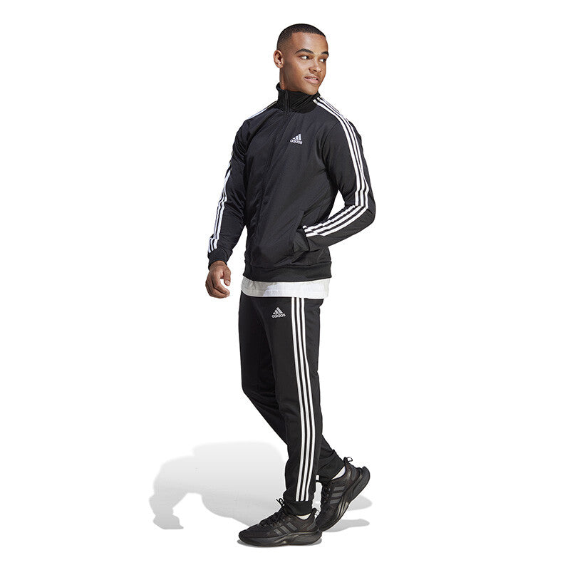 Adidas Basic 3-Stripes Tricot Tracksuit (M) (Black)