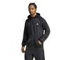 Adidas Game & Go 3 Stripe Full Zip Hoodie (M) (Black)