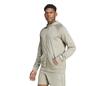 Adidas Game & Go 3 Stripe Full Zip Hoodie (M) (Silver Pebble)