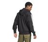 Adidas 3 Stripes Full Zip Hoodie (M) (Black)