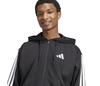 Adidas 3 Stripes Full Zip Hoodie (M) (Black)