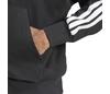 Adidas 3 Stripes Full Zip Hoodie (M) (Black)