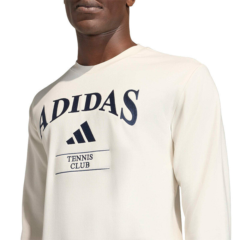 Adidas Heritage Tennis Crewneck Sweatshirt (M) (Chalk White)