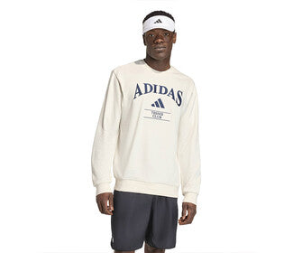 Adidas Heritage Tennis Crewneck Sweatshirt (M) (Chalk White)