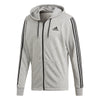 Adidas Three Stripes Full Zip Hoodie (M)