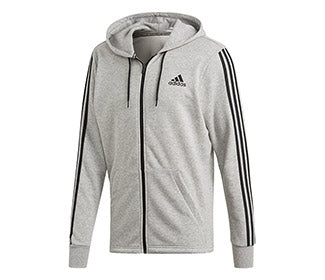 Adidas Three Stripes Full Zip Hoodie (M)