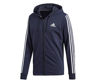 Adidas Three Stripes Full Zip Hoodie (M)