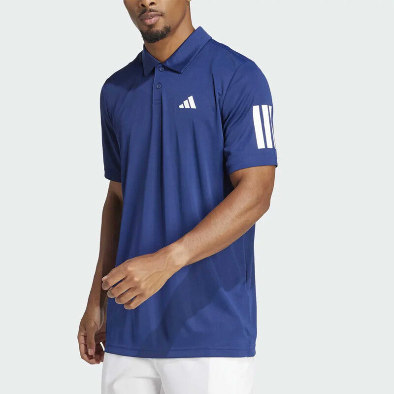 Adidas Club 3 Stripes Polo (M) (White) Adidas