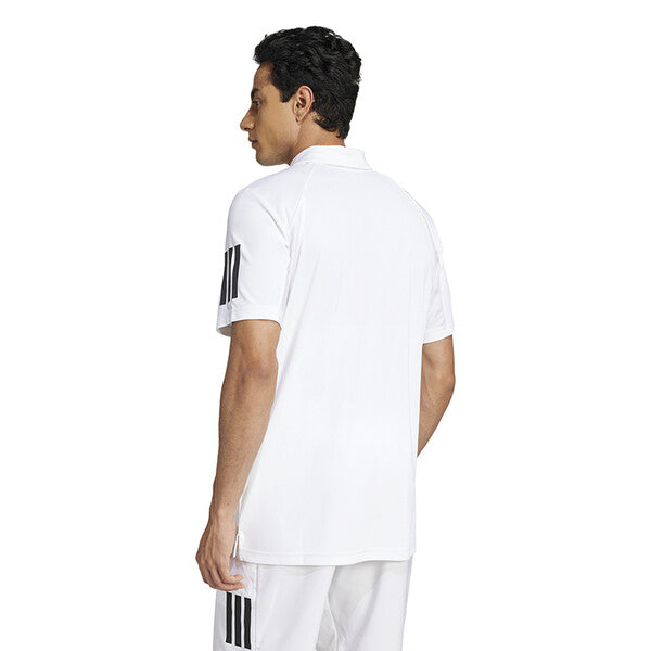 Adidas Club 3 Stripes Polo (M) (White)