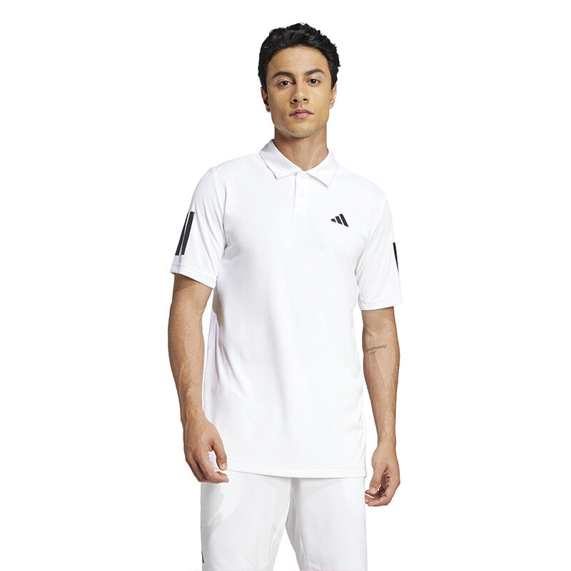 Adidas Club 3 Stripes Polo (M) (White) Adidas