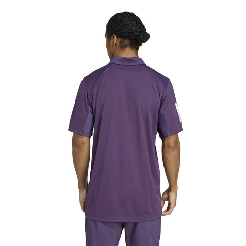 Adidas Club 3 Stripes Polo (M) (Aurora Plum)