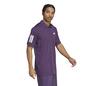 Adidas Club 3 Stripes Polo (M) (Aurora Plum)