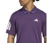 Adidas Club 3 Stripes Polo (M) (Aurora Plum)