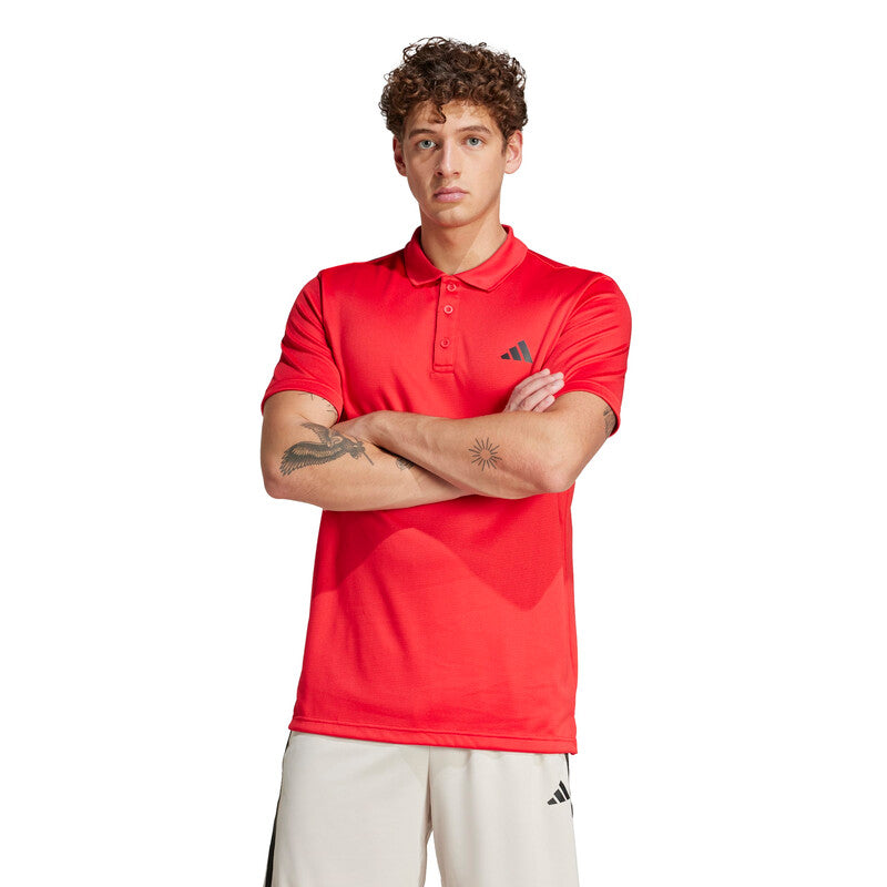 Adidas Workout Essentials Polo (M) (Pure Ruby)