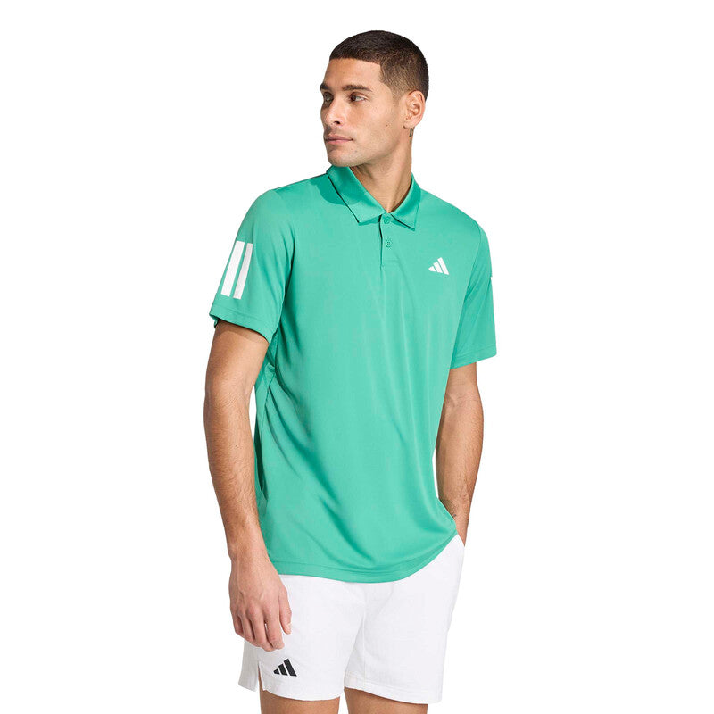 Adidas Club 3 Stripes Polo (M) (Semi Court Green)