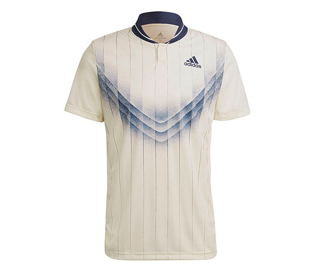 Adidas Graphic Polo (M) (Cream)