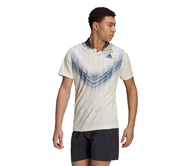 Adidas Graphic Polo (M) (Cream)