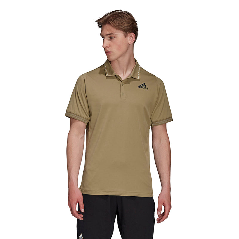 Adidas Freelift Primeblue Polo (M) (Olive)