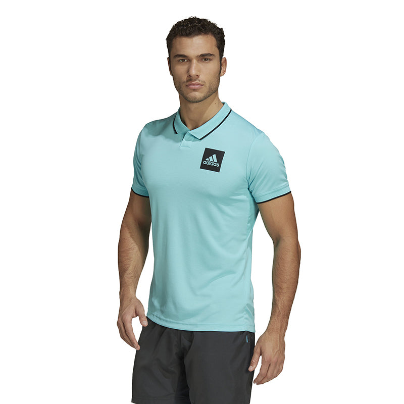 Adidas Paris Freelift Polo (M) (Aqua)