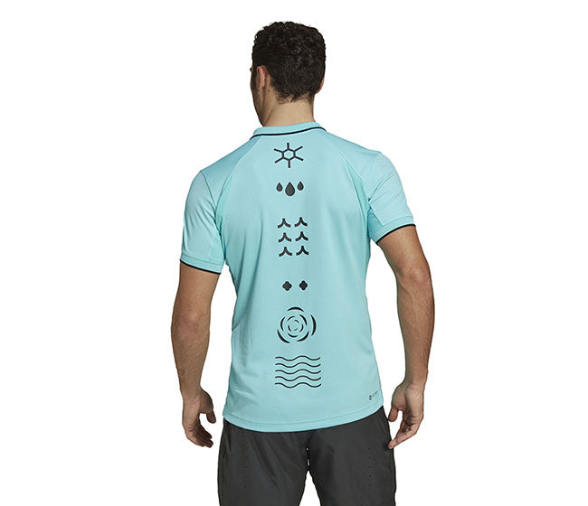 Adidas Paris Freelift Polo (M) (Aqua)