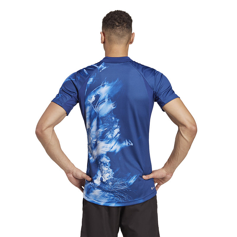 Adidas Melbourne Freelift Polo (M) (Victory Blue)