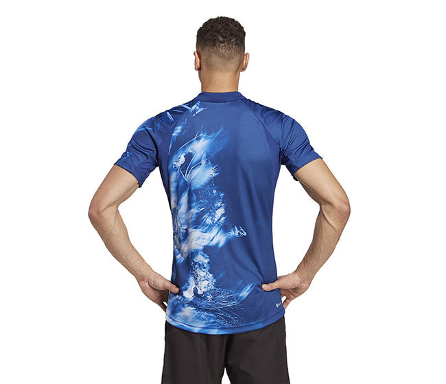 Adidas Melbourne Freelift Polo (M) (Victory Blue)