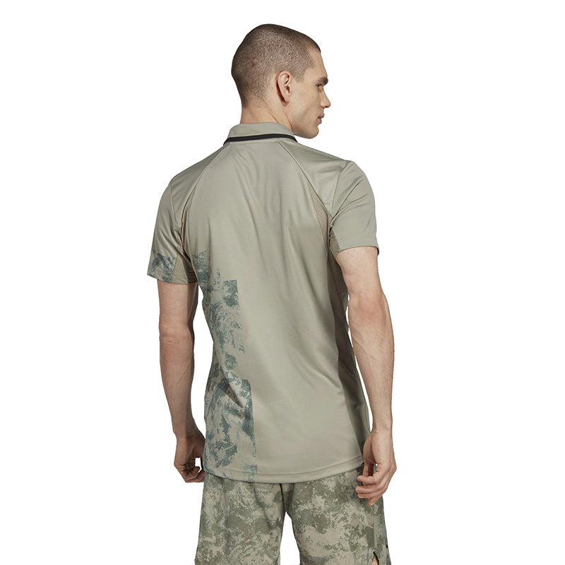Adidas Paris Freelift Polo (M) (Silver Pebble)